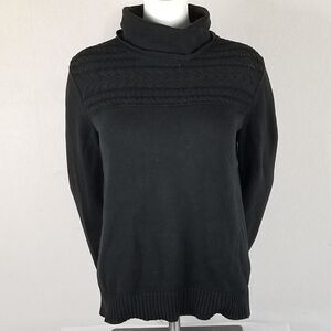 Jones New‎ York Sport Black Turtleneck Sweater